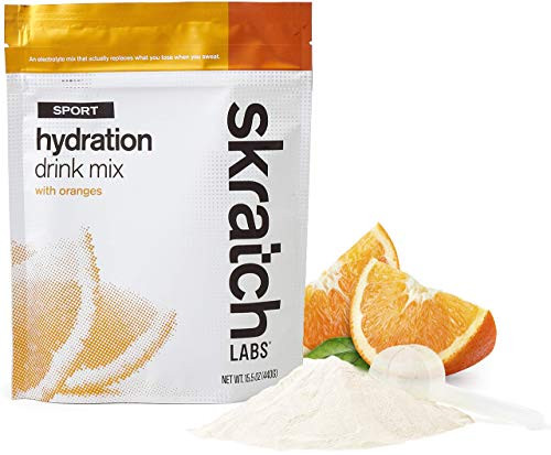 SKRATCH LABS Sport Hydration Drink Mix Oranges  155 oz 20 servings    Natural Electrolyte Powder Developed for Athletes and Sports Performance Gluten Free Vegan Kosher