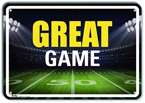 PetKa Signs and Graphics PKSP 0016 NA  Great Game  Aluminum Sign 10  x 7  Football Stadium