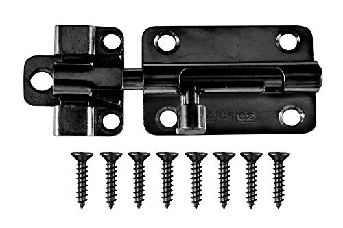 AjustLock 3 Inch Barrel Bolt Lock  Zinc Black