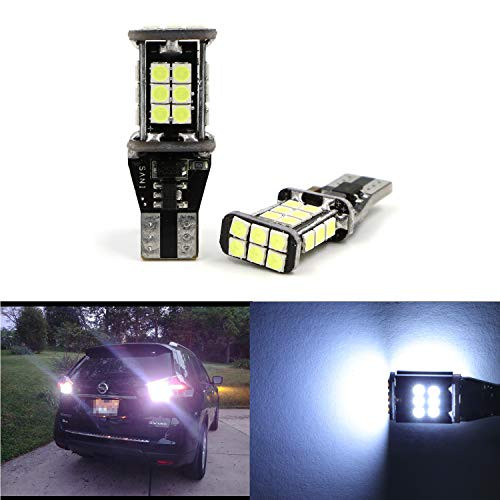 912 921 LED Backup Light Bulbs High Power 2835 24-SMD Chipsets Extremely Bright Error Free T15 906 W16W for Back Up Lights Reverse Lights 6000K White