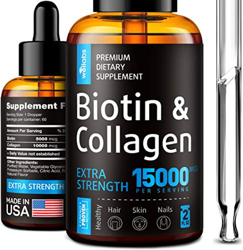Premium Biotin Collagen Hair Growth Drops Potent US Made Hair Growth Product Healthy Skin Nails Liquid Biotin Collagen Supplement for Best Absorption Perfect Hair Growth for Men Women Premium Biotin Collagen Hair Growth Drops Potent US Made Hair Growth Product Healthy Skin Nails Liquid Biotin Collagen Supplement for Best Absorption Perfect Hair Growth for Men Women