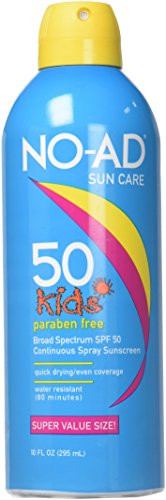 NO AD Kids Sunscreen Spray SPF 50 10 oz