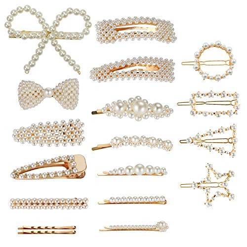 Pearl Hair Barrettes for Women Girls Funtopia 18pcs Fashion Sweet Artificial Pearl Hair Clips Geometric Barrette Decorative Bobby Pins Bow Alligator Clips for Party Wedding Daily Applies to Bun Updo Pearl Hair Barrettes for Women Girls Funtopia 18pcs Fashion Sweet Artificial Pearl Hair Clips Geometric Barrette Decorative Bobby Pins Bow Alligator Clips for Party Wedding Daily Applies to Bun Updo