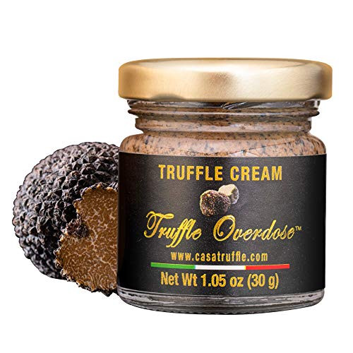CASA TRUFFLE Black Truffle Overdose  Premium Black Truffle Paste  Gourmet Truffle Sauce for Fine Dining  Exquisite Aroma and Flavor  Gourmet Food Truffle Reduction  30g Glass Jar