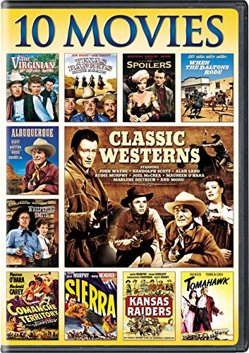 Classic Westerns 10 Movie Collection  When Daltons Rode   The Virginian   Whispering Smith   The Spoilers   Comanche Territory   Sierra   Kansas Raiders   Tomahawk   Albuquerque   Texas Rangers Ride Again