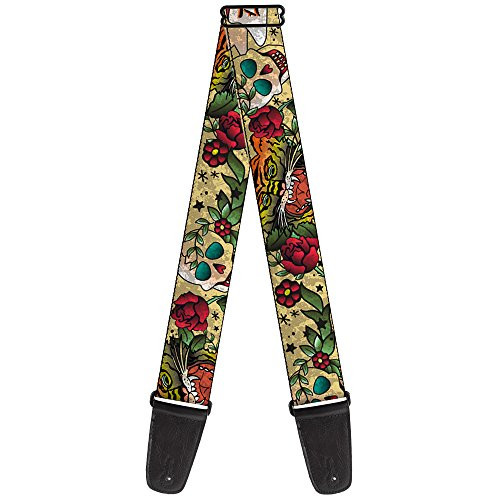 Guitar Strap Death Before Dishonor Tan 2 Inches Wide
