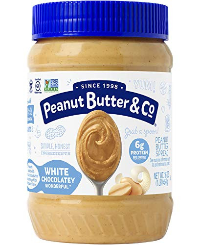 Peanut Butter   Co Peanut Butter Non GMO Gluten Free Vegan White Chocolate Wonderful 16 Ounce Jar