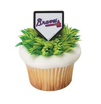MLB Atlanta Braves Cupcake Rings - 24 ct
