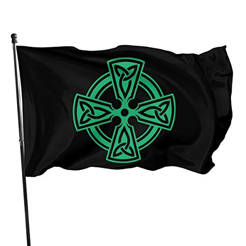 IOHAGA Celtic Cross Knot Irish Shield Warrior 3x5 Foot Flags Outdoor 3x5 Ft Flag Best Military Flag is Not Damaged Durable