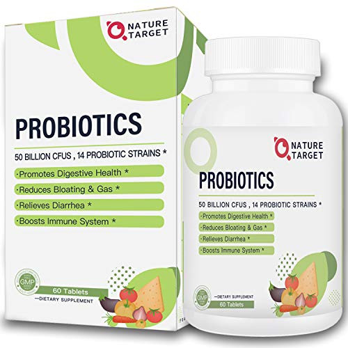 Probiotics 50 Billion CFUS for Women Men Kids Organic Probiotics Supplement with Prebiotics for Digestive Health and Immune Support Shelf Stable Non GMO Gluten Free 60 Tablets Probiotics 50 Billion CFUS for Women Men Kids Organic Probiotics Supplement with Prebiotics for Digestive Health and Immune Support Shelf Stable Non GMO Gluten Free 60 Tablets