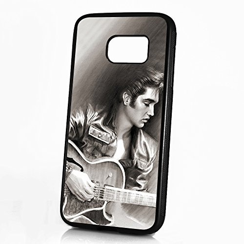 (For Samsung Galaxy S7 Edge) Durable Protective Soft Back Case Phone Cover - HOT30150 Elvis Presley
