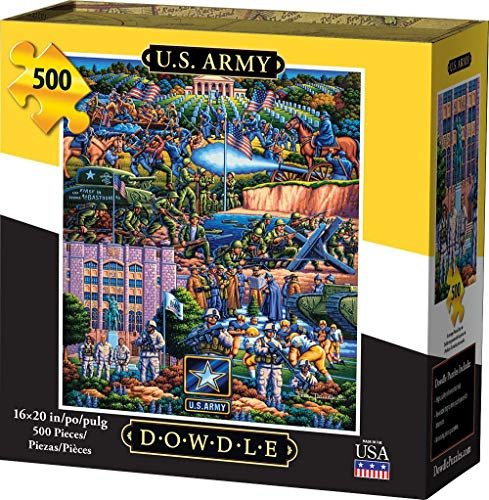 Dowdle Folk Art 428 Jigsaw Puzzle - US Army - 500Piece