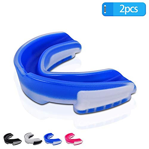 AiBOB Sport Mouth Guard Kids Youth Adults 2pcs  Bule Youth  10 yrs   Below