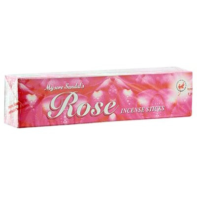 Mysore Rose Incense - 6 Packs, 20 Sticks Per Pack
