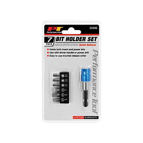 Performance Tool   7pc Quick Release Bit Set  20206