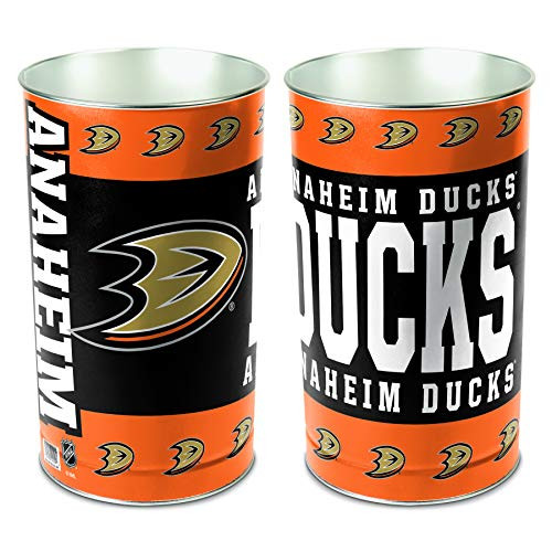 NHL Anaheim Ducks Wastebasket Tapered 15 H