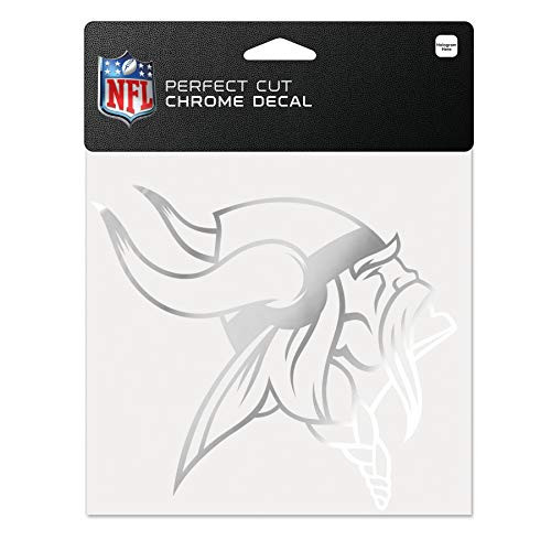 WinCraft NFL Minnesota Vikings Chrome Perfect Cut Decal 6 x 6 Black