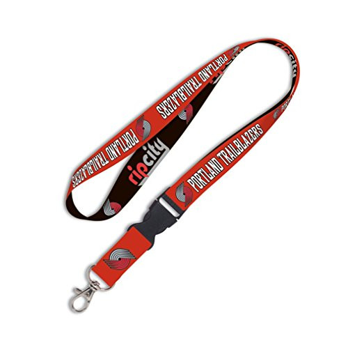 WinCraft NBA Portland Trail Blazers Lanyard with Detachable Buckle 3 4 WinCraft NBA Portland Trail Blazers Lanyard with Detachable Buckle 3 4