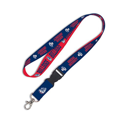WinCraft NCAA Gonzaga University 81529012 Lanyard with Detachable Buckle 3 4 WinCraft NCAA Gonzaga University 81529012 Lanyard with Detachable Buckle 3 4