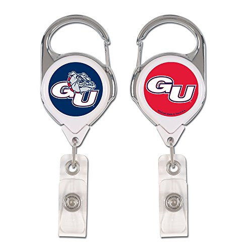 WinCraft NCAA Gonzaga University Retractable 2S Prem Badge Holders Black