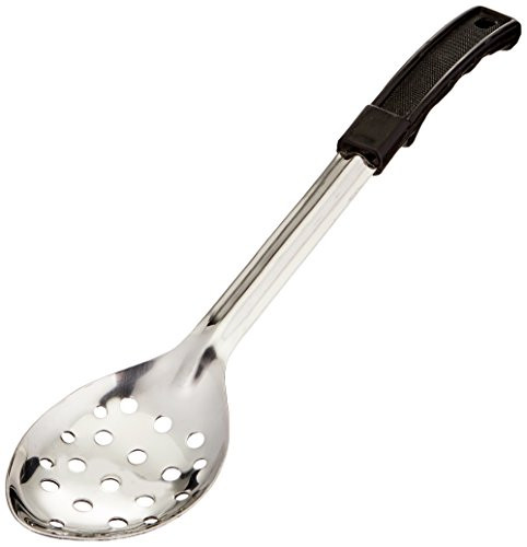Winco Perforated Basting Spoon with Stop Hook and Bakelite Handle 13 Inch
