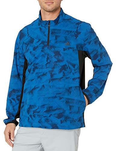 adidas Golf Men s Golf Climastorm Competition Wind Jacket EQT Blue Black X Large