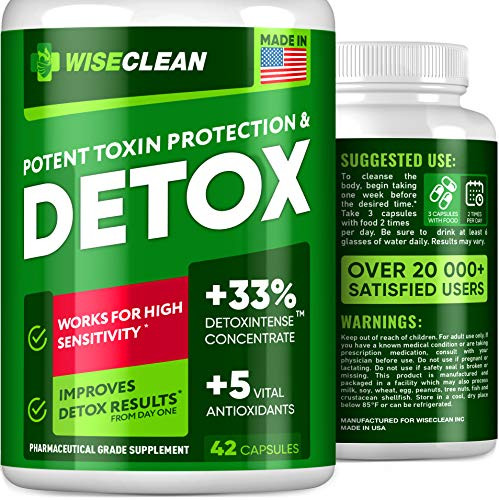 Detox Cleanse   Liver Detox Support Supplement   USA Made   Colon Detox Pills for Women   Men with Milk Thistle   7 Day Body Cleanse and Detox