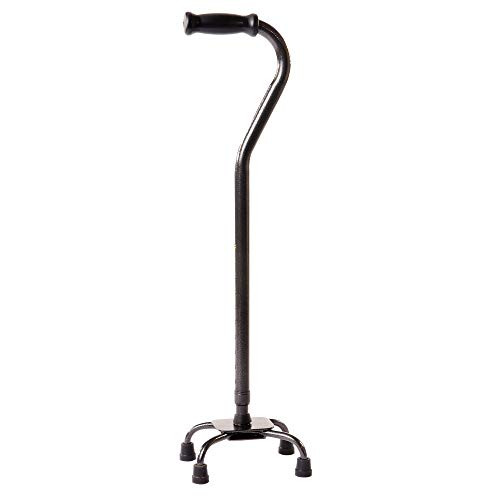 Carex Quad Cane   Adjustable Height Quad Cane and Walking Stick with Small Base   Holds Up to 500 Pounds