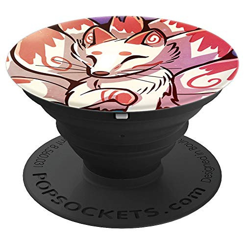 Pocket Cute kitsune Fox PopSockets Grip and Stand for Phones and Tablets