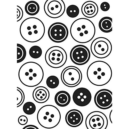 Darice 1218 10 Embossing Folder 425 by 575 Inch Assorted Buttons Design