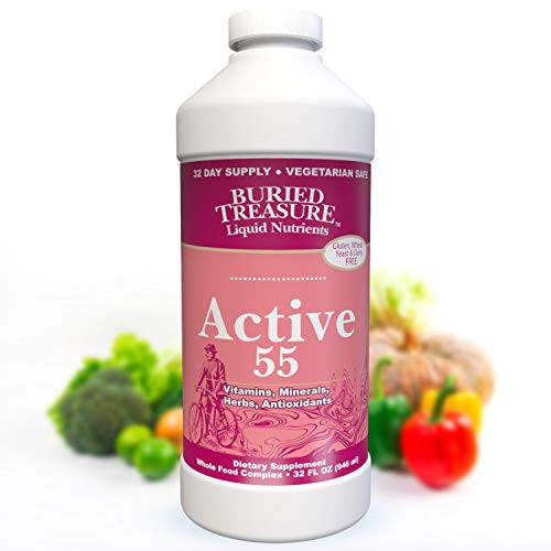 Buried Treasure Active 55 Plus Daily Vitamins Minerals Antioxidants and Herbal Blend for Active Adults 32 oz