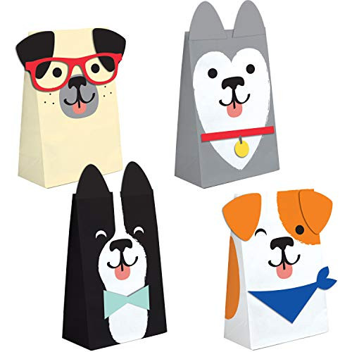 Creative Converting Dog Party Favor Bags 45  x 8  Multicolor