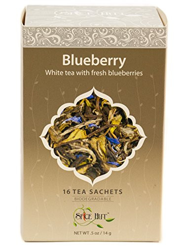 The Spice Hut Blueberry White Tea, 16 Count