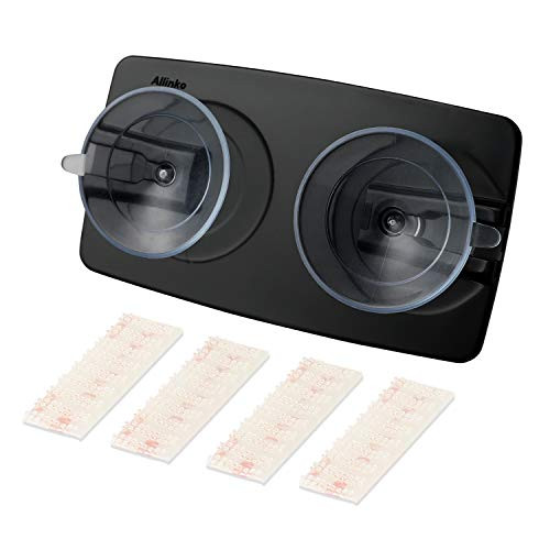 YARKOR EZ Pass Holder Premium Pass Holder for All Tyeps of EZ Passes Including I Pass I Zoom PalPass and FasTrak transponders IPass Tag Holder Winshield Mount with Mounting Strips Black