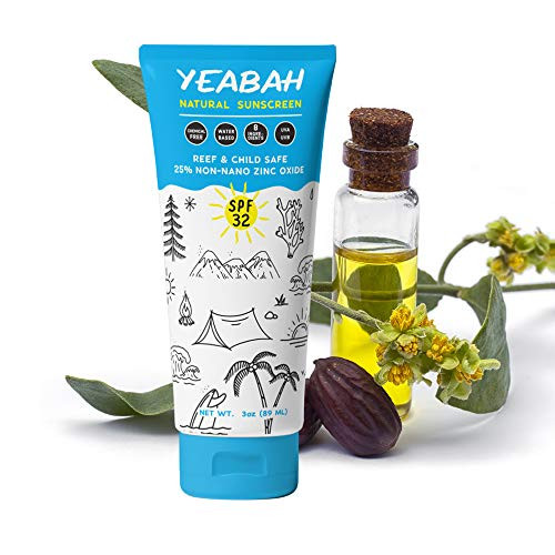 YeaBah Natural Mineral Sunscreen Lotion Zinc Oxide Sunscreen Mineral Sunscreen Reef Safe Sunscreen Natural Sunscreen SPF 32 YeaBah Natural Mineral Sunscreen Lotion Zinc Oxide Sunscreen Mineral Sunscreen Reef Safe Sunscreen Natural Sunscreen SPF 32