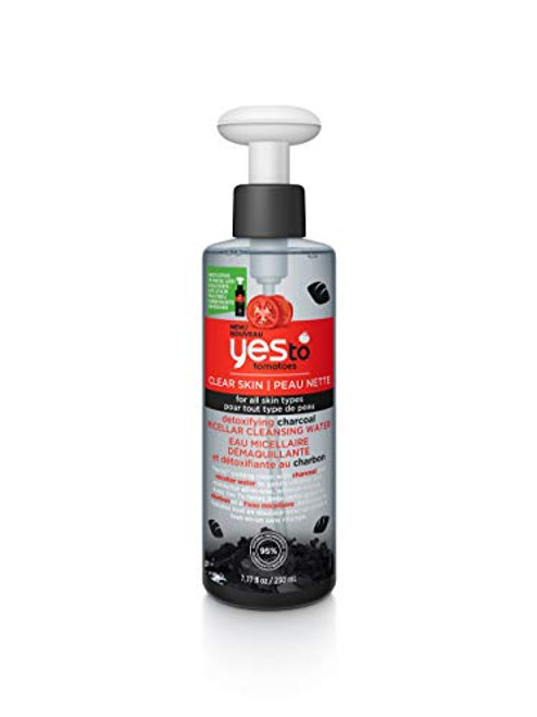Yes To Tomatoes Detoxifying Charcoal Micellar Cleansing Water 777 Ounce For All Skin Types Charcoal To Remove Makeup Cleanse Detoxifies and Moisturizes Skin Yes To Tomatoes Detoxifying Charcoal Micellar Cleansing Water 777 Ounce For All Skin Types Charcoal To Remove Makeup Cleanse Detoxifies and Moisturizes Skin
