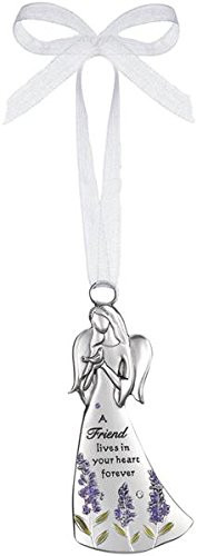 Angels Among Us Ornament - A Friend Lives in Your Heart Forever Angel Ganz