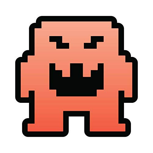 DOOMSDAYDECALS Retro Video Game Monster   Full Color Vinyl Decal for Car Window Exterior  6 Inch