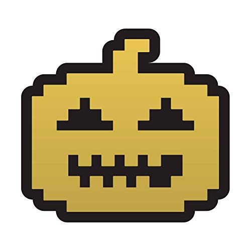 DOOMSDAYDECALS Retro Video Game Pumpkin   Full Color Vinyl Decal for Car Window Exterior  6 Inch