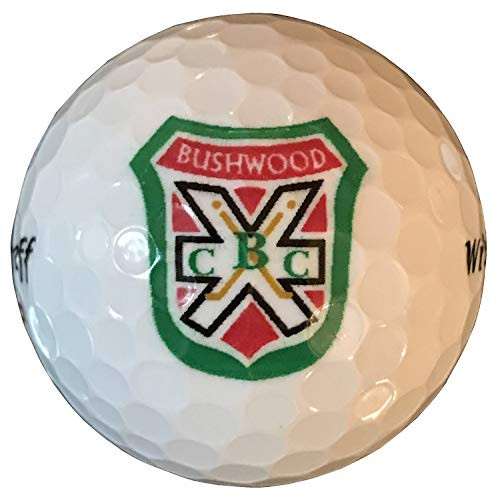 Caddyshack Style Sleeve of THREE Bushwood Country Club Logo White Golf Balls