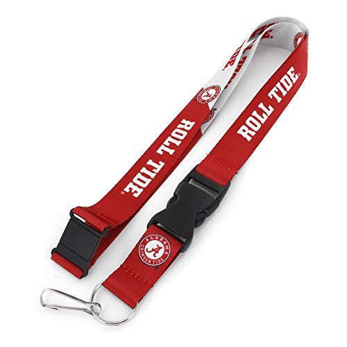 aminco NCAA Alabama Crimson Slogan Lanyard