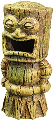 Pen Plax RRT1A 1 Piece Aquarium Decorative Tiki s Assorted Resin Ornament Small 4