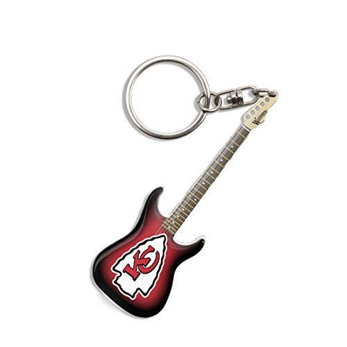 Woodrow Guitar by The Sports Vault NFL Kansas City Chiefs Guitar Keychain Woodrow Guitar by The Sports Vault NFL Kansas City Chiefs Guitar Keychain
