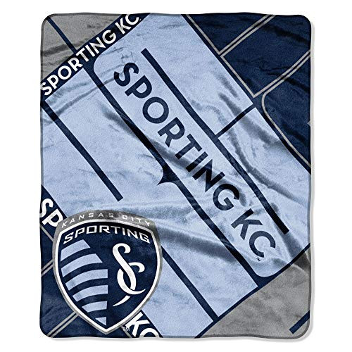 MLS Sporting Kansas City Scramble Plush Raschel Throw Blanket 50 x 60 MLS Sporting Kansas City Scramble Plush Raschel Throw Blanket 50 x 60