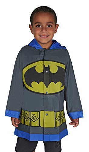 DC Comics Batman Boys Grey Rain Slicker   Size 2 3