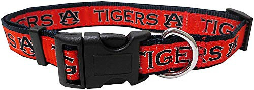 Pets First Collegiate Pet Accessories Dog Collar Auburn Tigers Large
