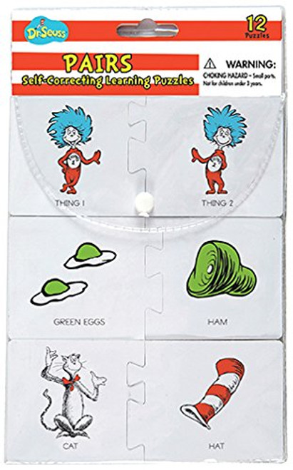 Eureka Dr Seuss Back to School Matching Puzzle for Kids 12pc