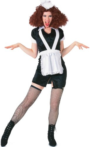 Forum The Rocky Horror Picture Show Magenta Complete Costume Black  White Standard Size