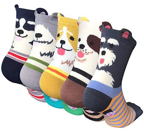 4 5 Pairs Womens Cute Animal Socks Casual Cotton Crew Funny Socks 4 5 Pairs Womens Cute Animal Socks Casual Cotton Crew Funny Socks