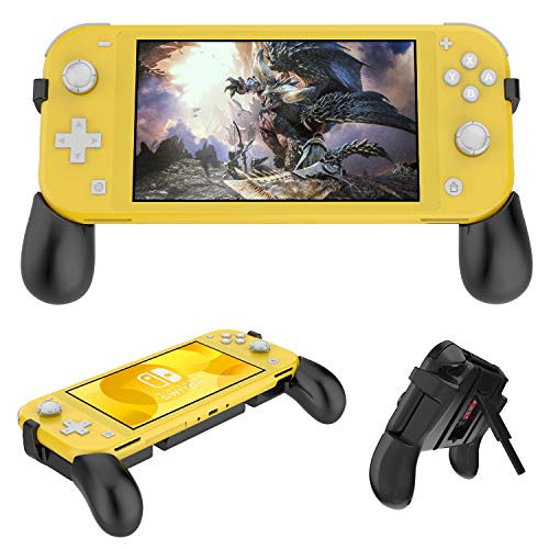 Hand Grip for Nintendo Switch Lite Foldable Ergonomic Comfort Switch Gaming Grip Stand with 2 Game Card Slots for Nintendo Switch Lite Console and Jon Con in Handheld Gamepad Mode